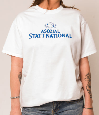 Asozial Shirt "Weiß"
