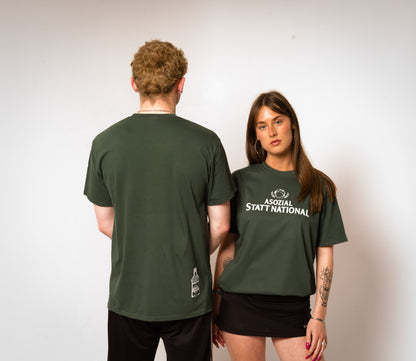 Asozial Shirt "Grün"